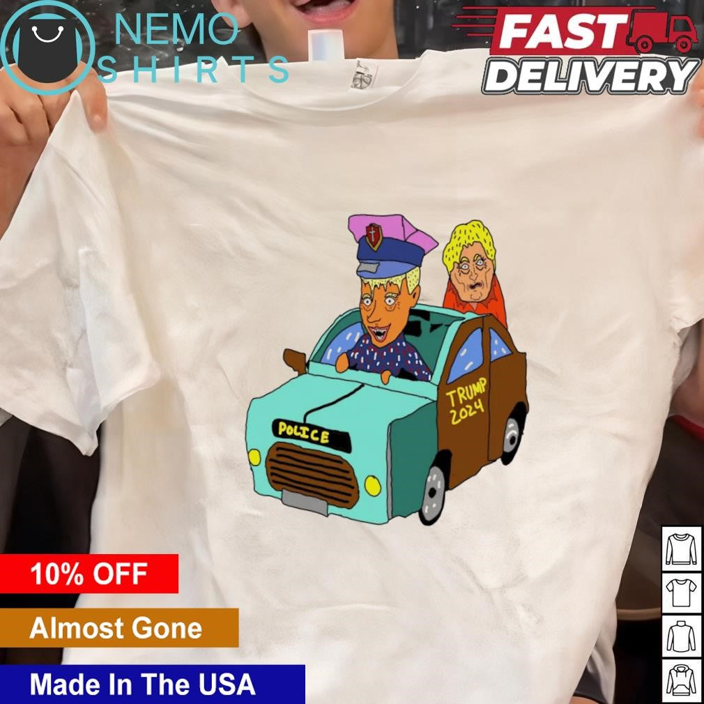 Trump 2024 stand with police - Adult & Kids T-Shirts, Sweatshirts & Hoodies apparel design preview 1