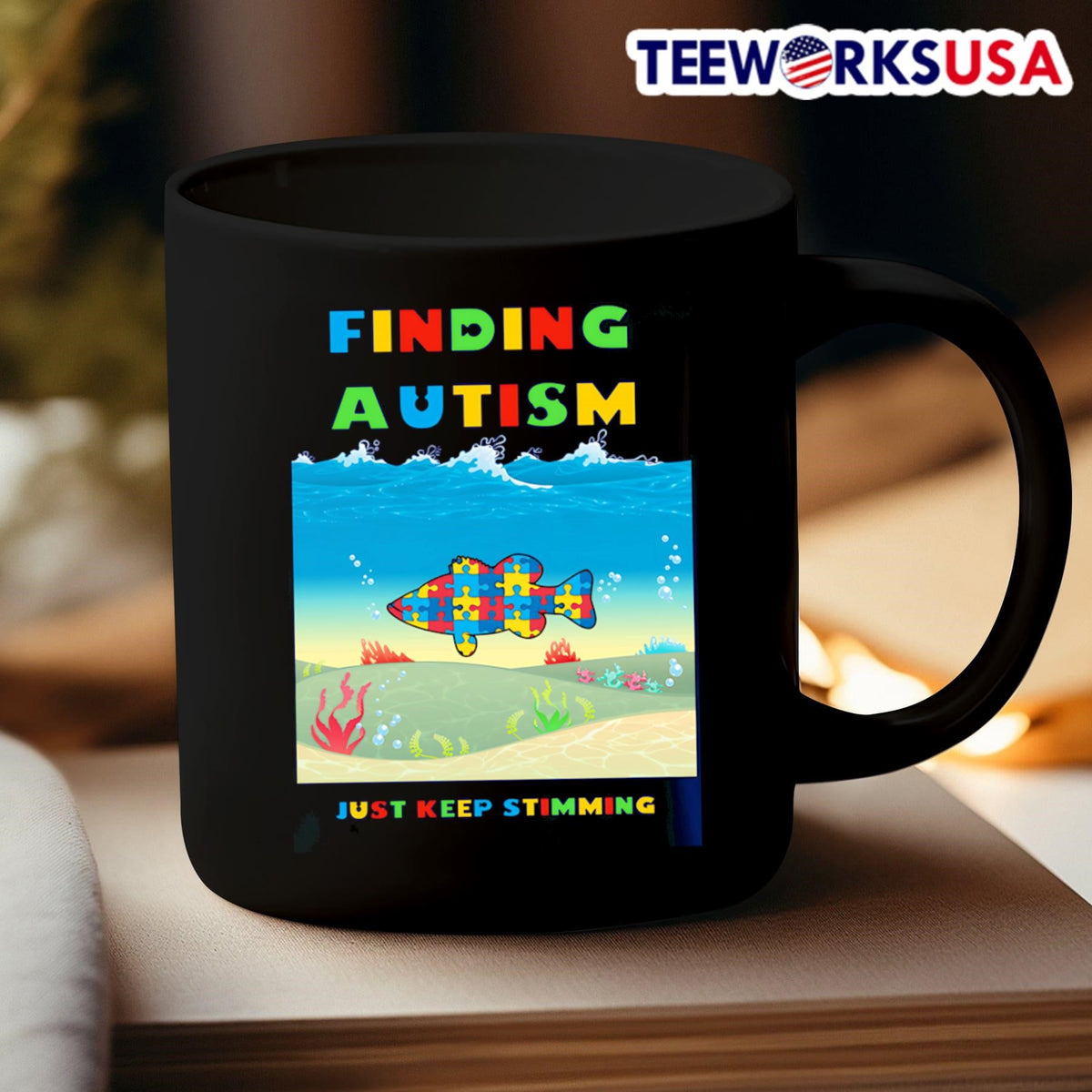 Finding Autism Keep on Stimming - Adult & Kids T-Shirts, Sweatshirts & Hoodies apparel design preview 3