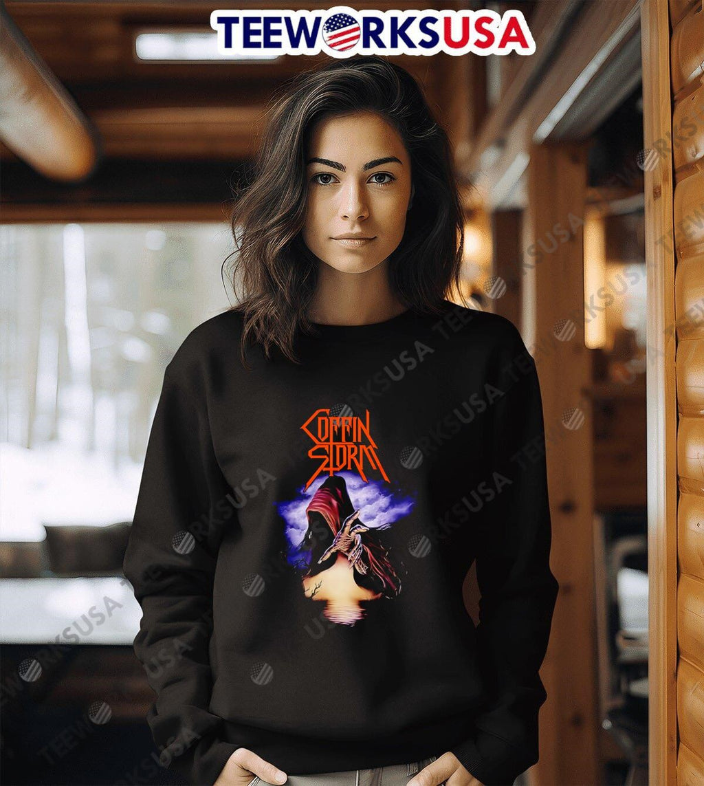 Coffin Storm Arcana Rising death - Adult & Kids T-Shirts, Sweatshirts & Hoodies apparel design preview 6