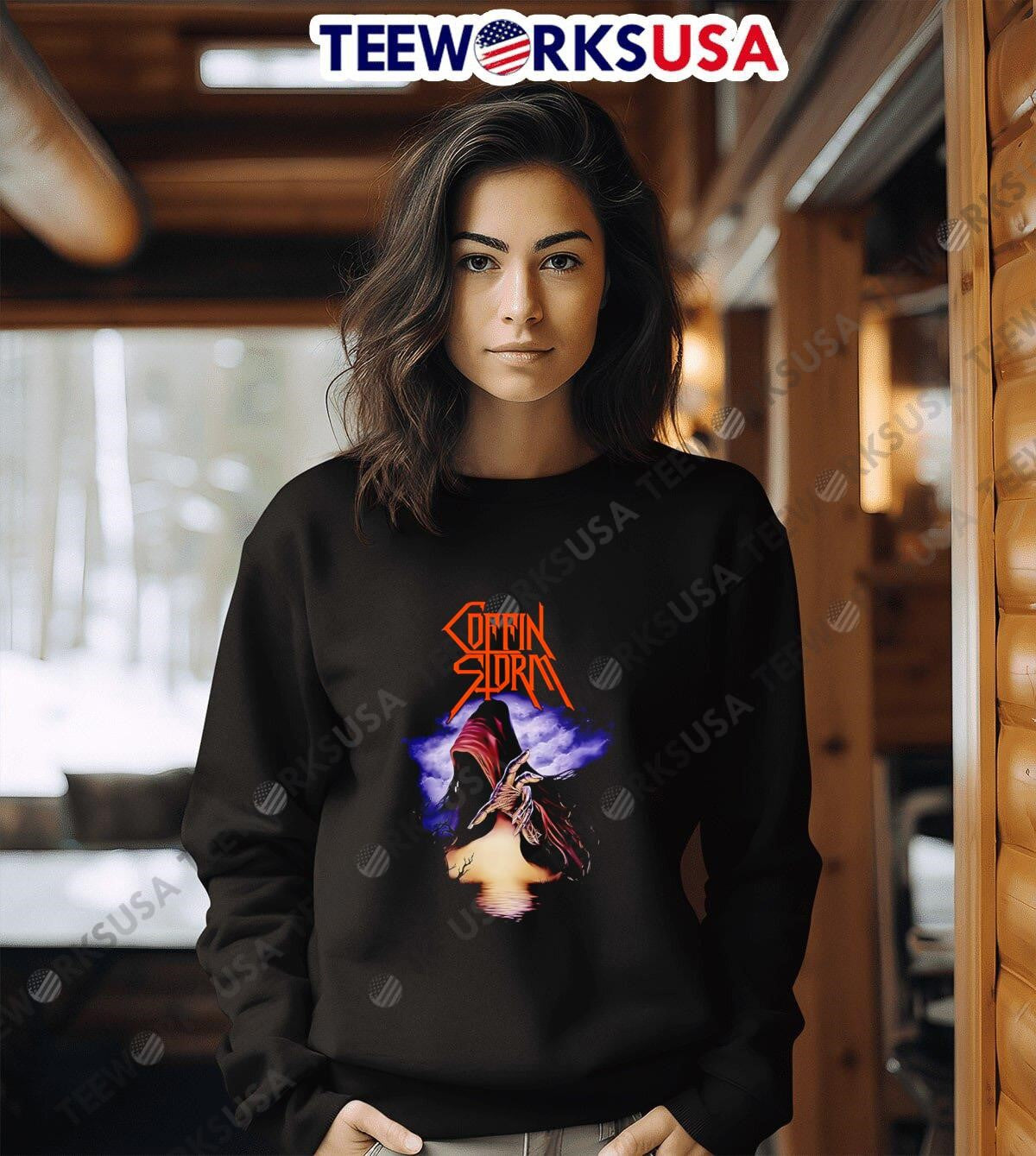 Coffin Storm Arcana Rising death - Adult & Kids T-Shirts, Sweatshirts & Hoodies apparel design preview 6
