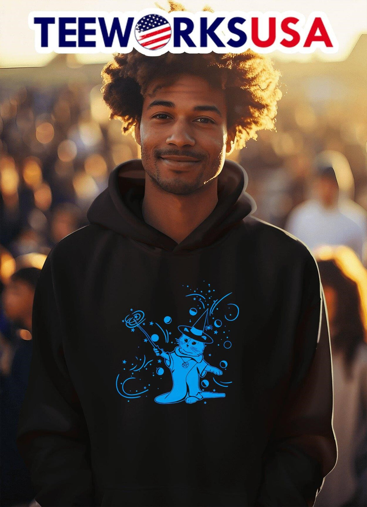 Wizard gary cat - Adult & Kids T-Shirts, Sweatshirts & Hoodies apparel design preview 2