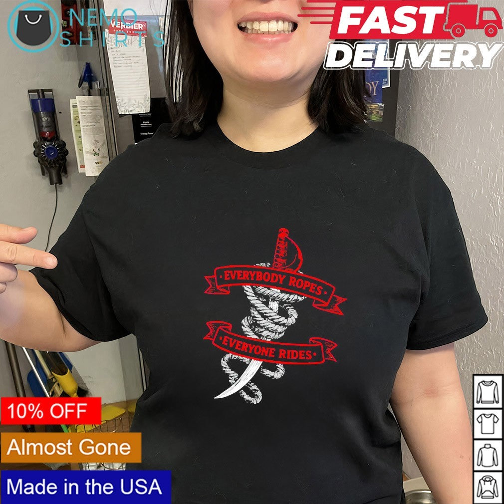 Everybody ropes everyone rides Buffalo Sabres - Adult & Kids T-Shirts, Sweatshirts & Hoodies apparel design preview 2