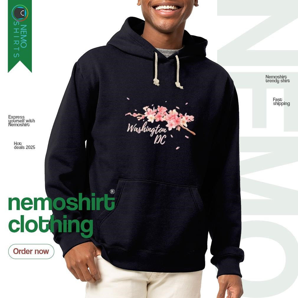 Washington Dc cherry blossom tree - Adult & Kids T-Shirts, Sweatshirts & Hoodies apparel design preview 2