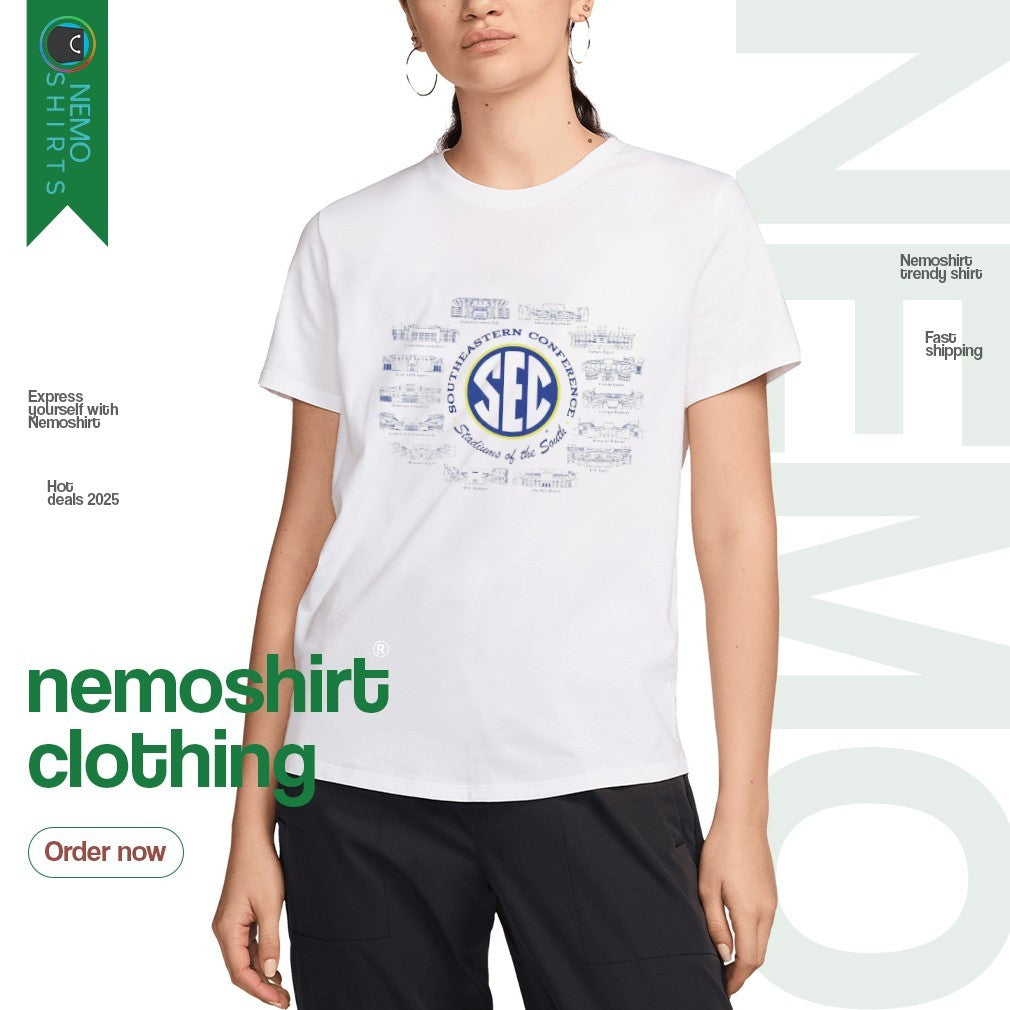 Southeastern Conference stadiums of the South - Adult & Kids T-Shirts, Sweatshirts & Hoodies apparel design preview 3