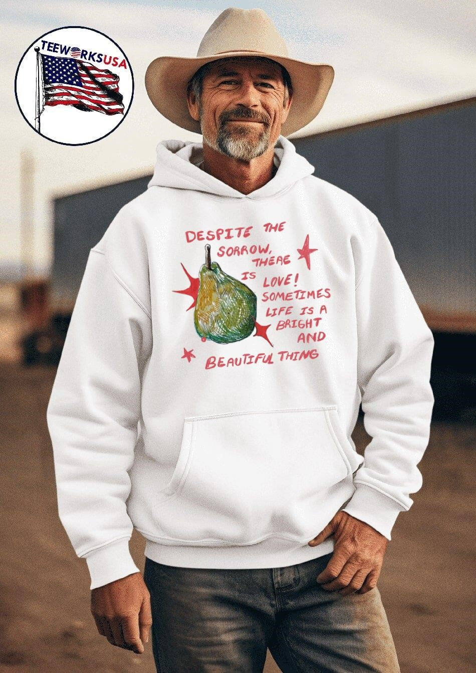 Despite the sorrow there is love sometimes life a - Adult & Kids T-Shirts, Sweatshirts & Hoodies apparel design preview 2
