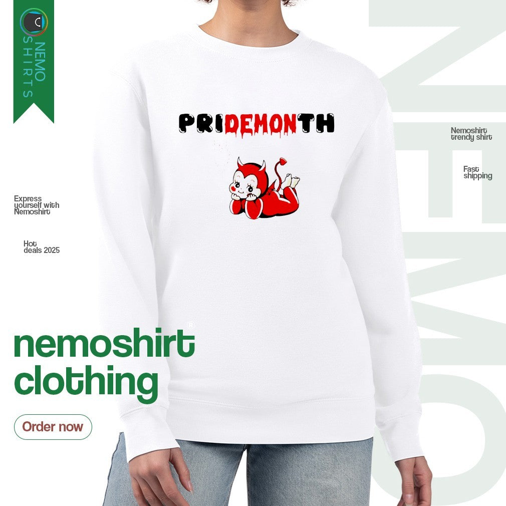Jen Bryant pridemonth kewpie demon - Adult & Kids T-Shirts, Sweatshirts & Hoodies apparel design preview 4