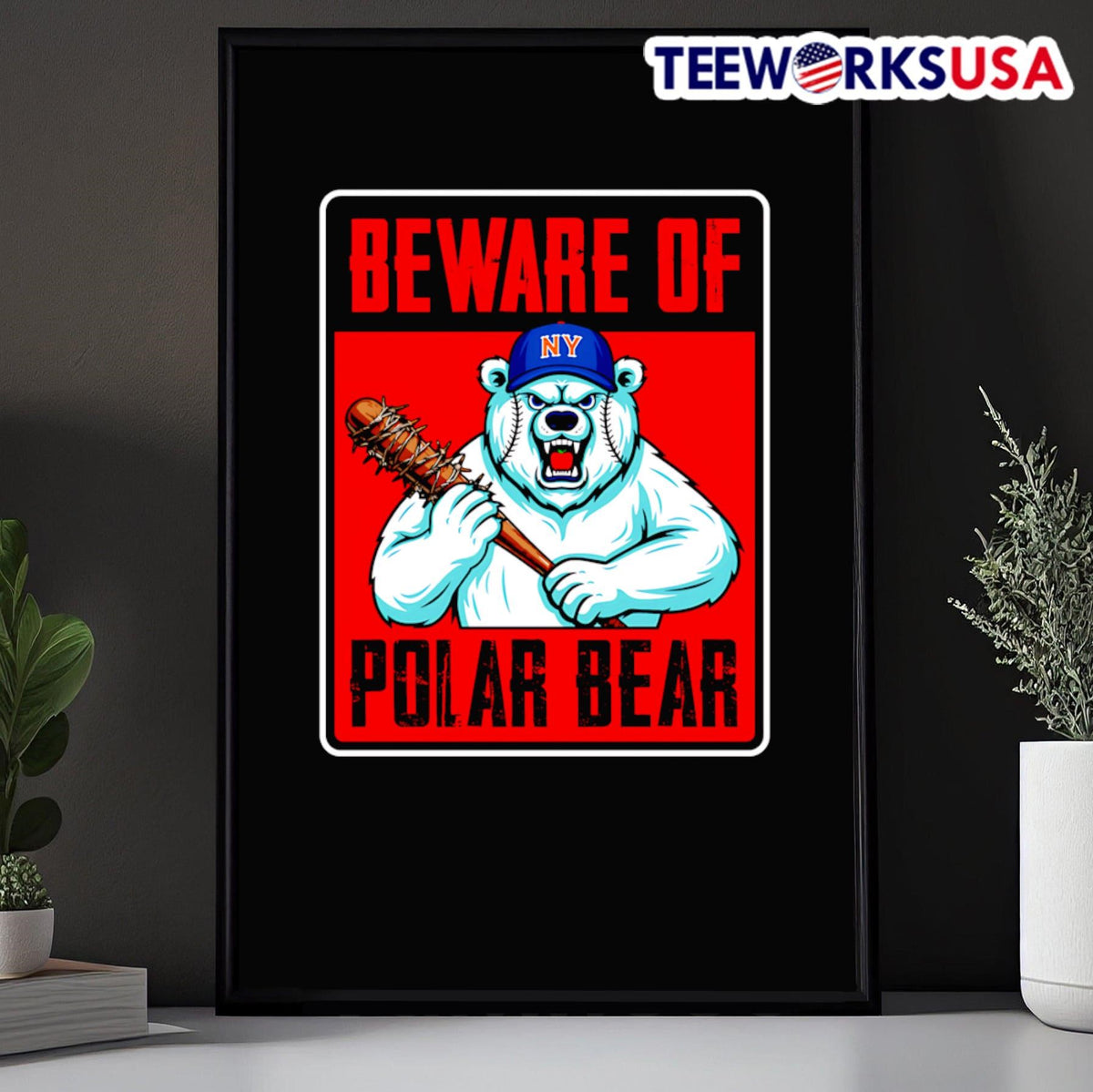 Beware of Polar bear - Adult & Kids T-Shirts, Sweatshirts & Hoodies apparel design preview 5