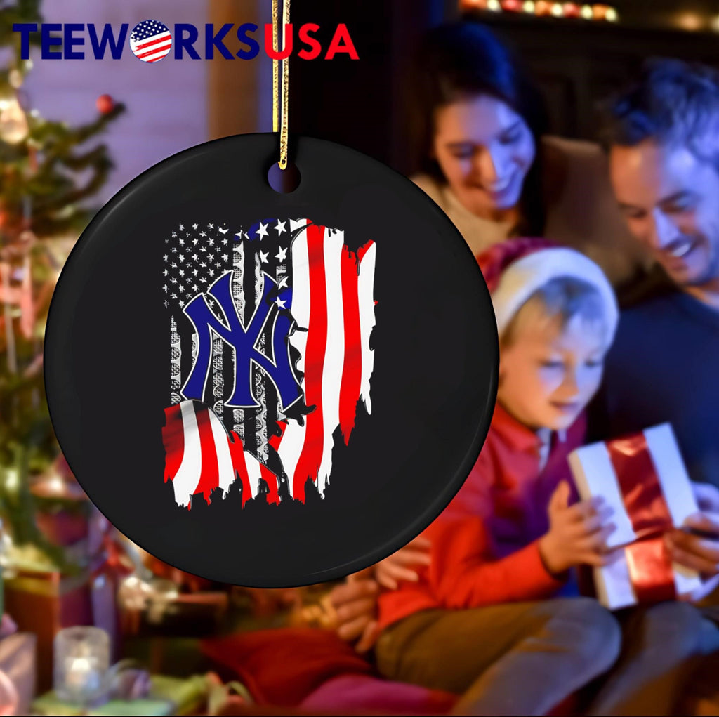 New York Yankees Baseball American Flag - Adult & Kids T-Shirts, Sweatshirts & Hoodies apparel design preview 4