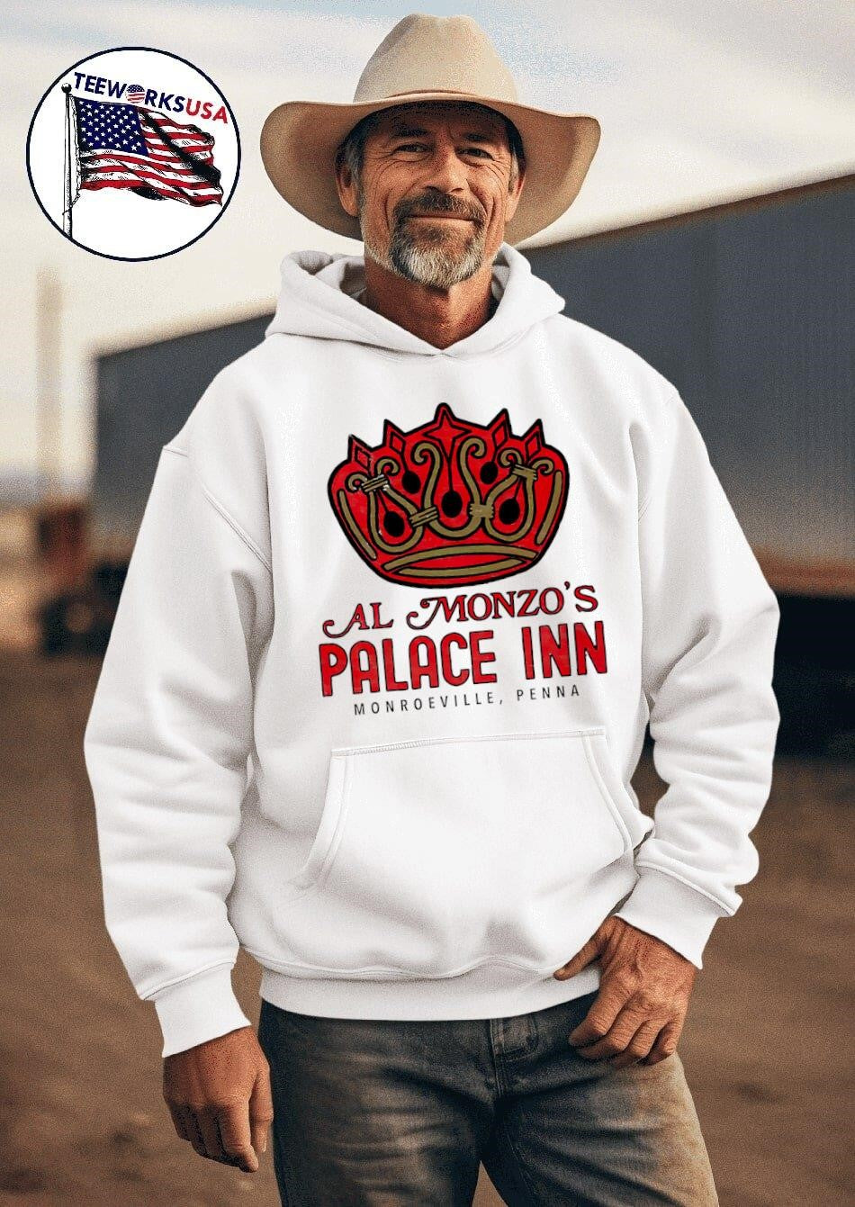 AL Monzo's palace inn Monroeville Penna - Adult & Kids T-Shirts, Sweatshirts & Hoodies apparel design preview 2