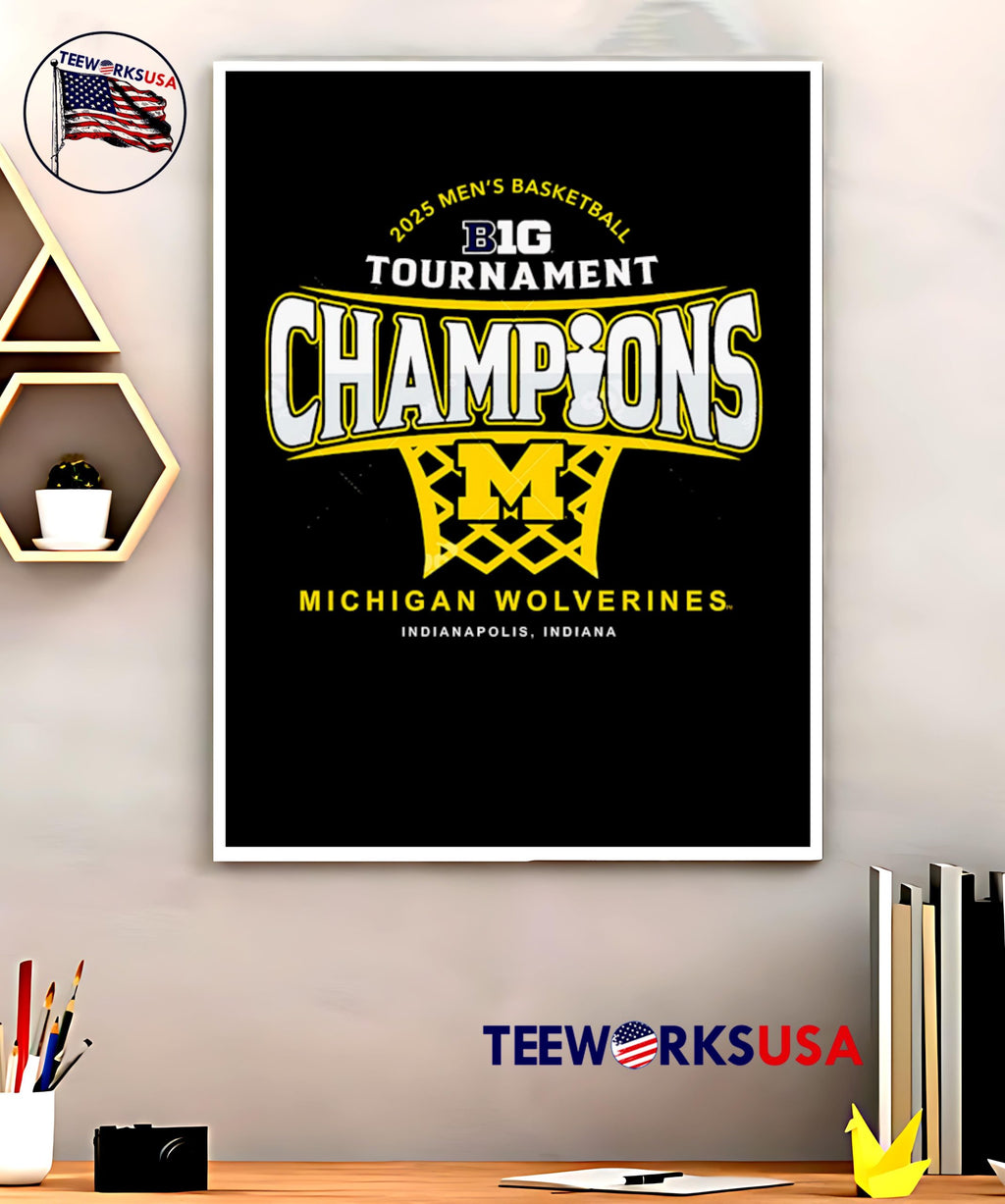 Michigan Wolverines Big Ten Champions 2025 Men's - Adult & Kids T-Shirts, Sweatshirts & Hoodies apparel design preview 5