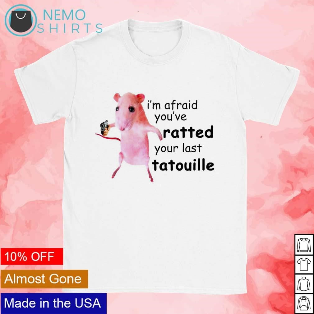 I'm afraid you've ratted your last tatouille pink rat - Adult & Kids T-Shirts, Sweatshirts & Hoodies apparel design preview 1