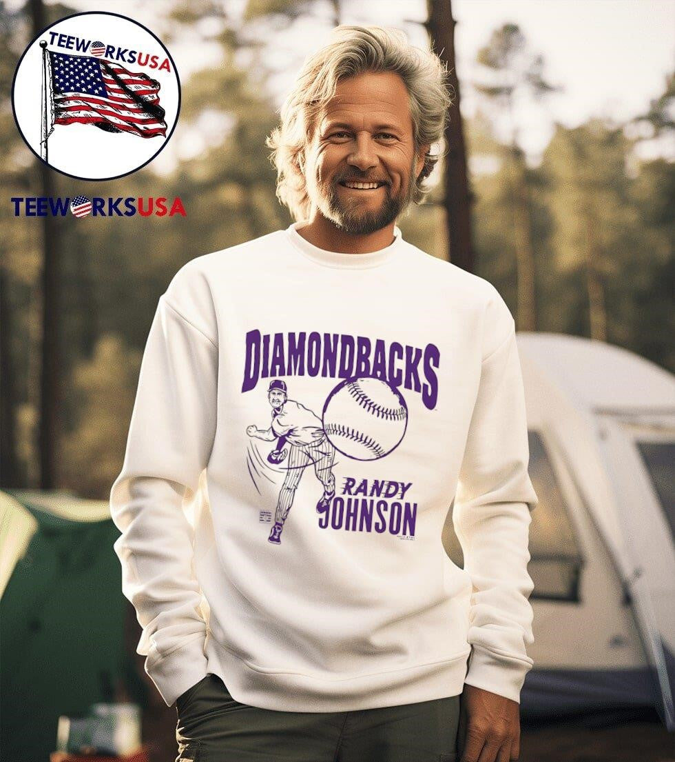 Randy Johnson Arizona Diamondbacks player graphic - Adult & Kids T-Shirts, Sweatshirts & Hoodies apparel design preview 3