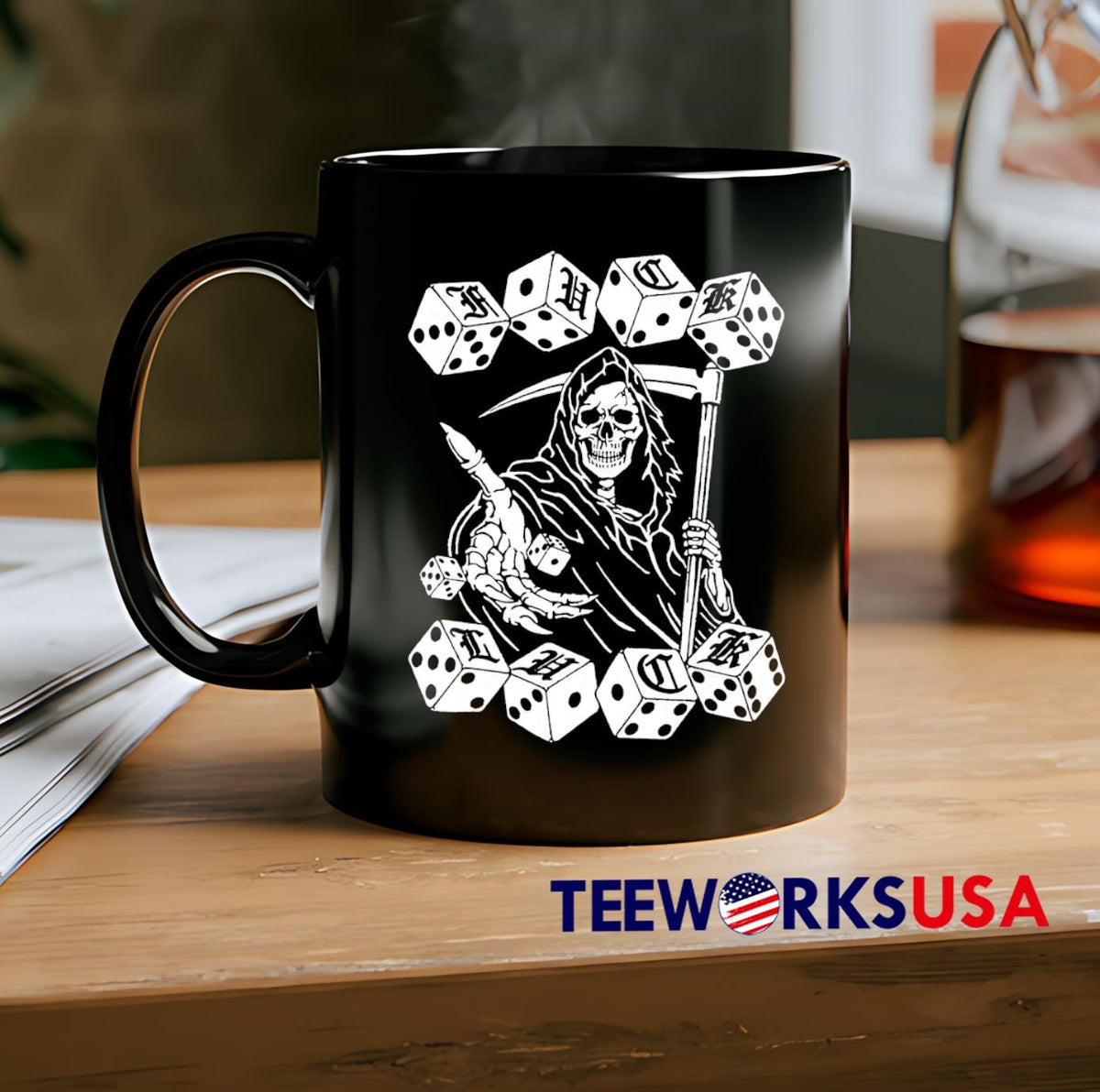 Fuck Luck death - Adult & Kids T-Shirts, Sweatshirts & Hoodies apparel design preview 2