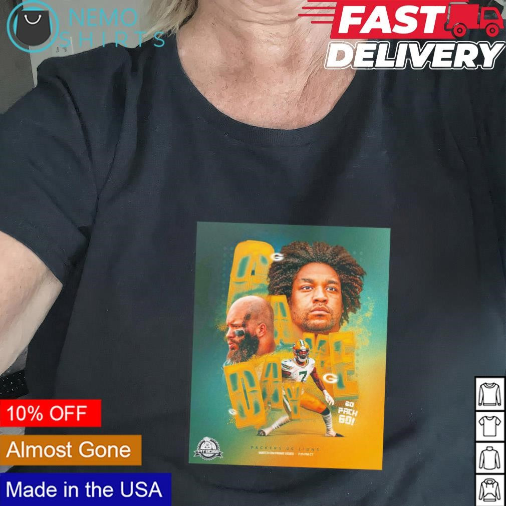 Game day Green Bay Packers vs Detroit Lions go pack - Adult & Kids T-Shirts, Sweatshirts & Hoodies apparel design preview 2