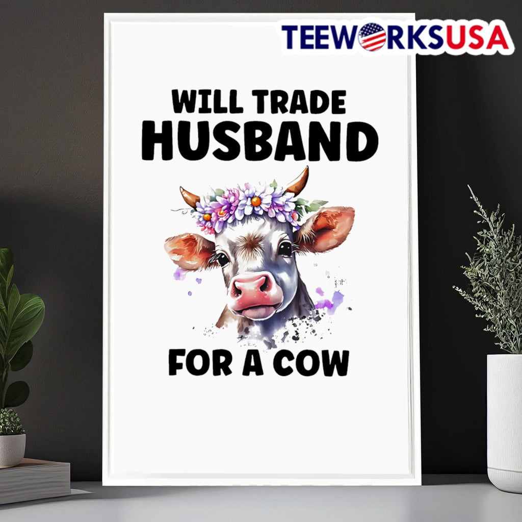 Will trade husband for a cow - Adult & Kids T-Shirts, Sweatshirts & Hoodies apparel design preview 6