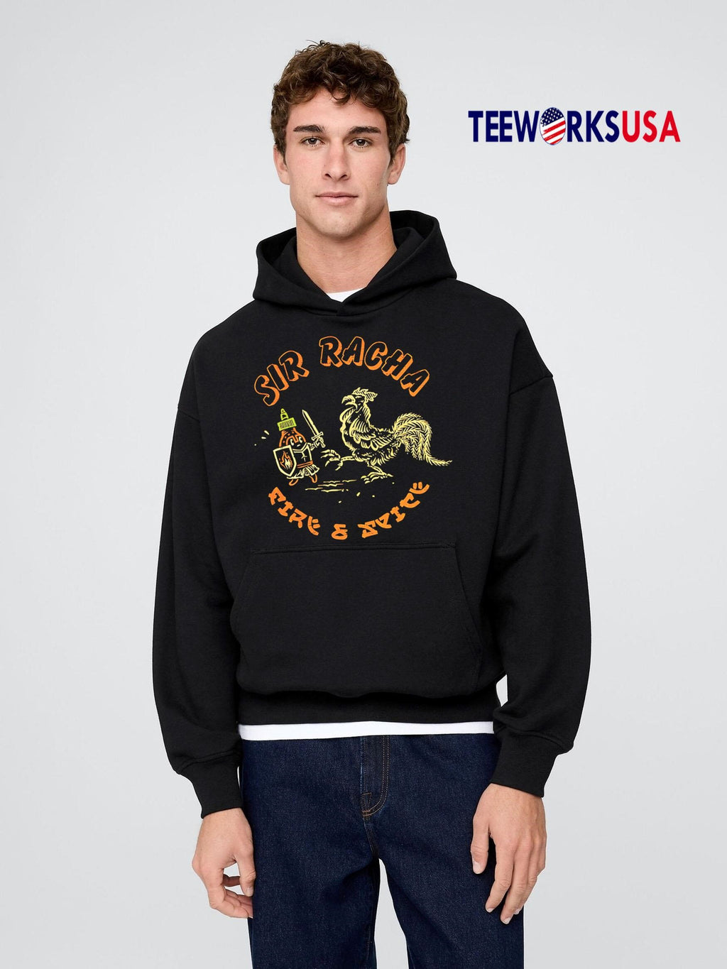 Sir Racha halloween - Adult & Kids T-Shirts, Sweatshirts & Hoodies apparel design preview 2