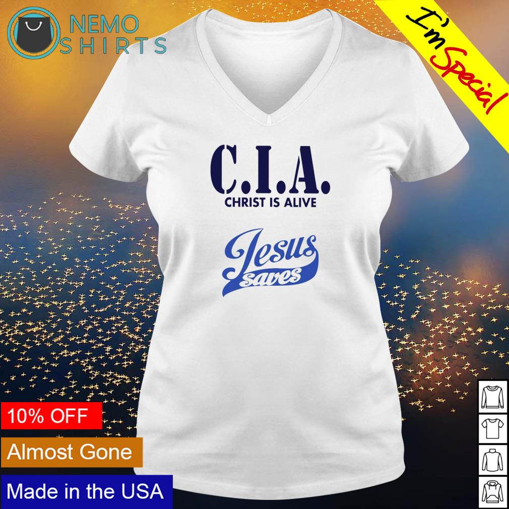 CIA Christ is alive Jesus saves - Adult & Kids T-Shirts, Sweatshirts & Hoodies apparel design preview 5