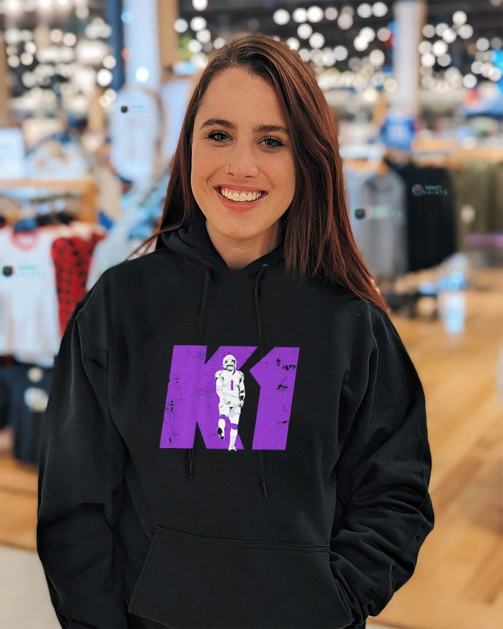K1 Kyler Murray Minnesota Vikings Purple Ships Free - Adult & Kids T-Shirts, Sweatshirts & Hoodies apparel design preview 3