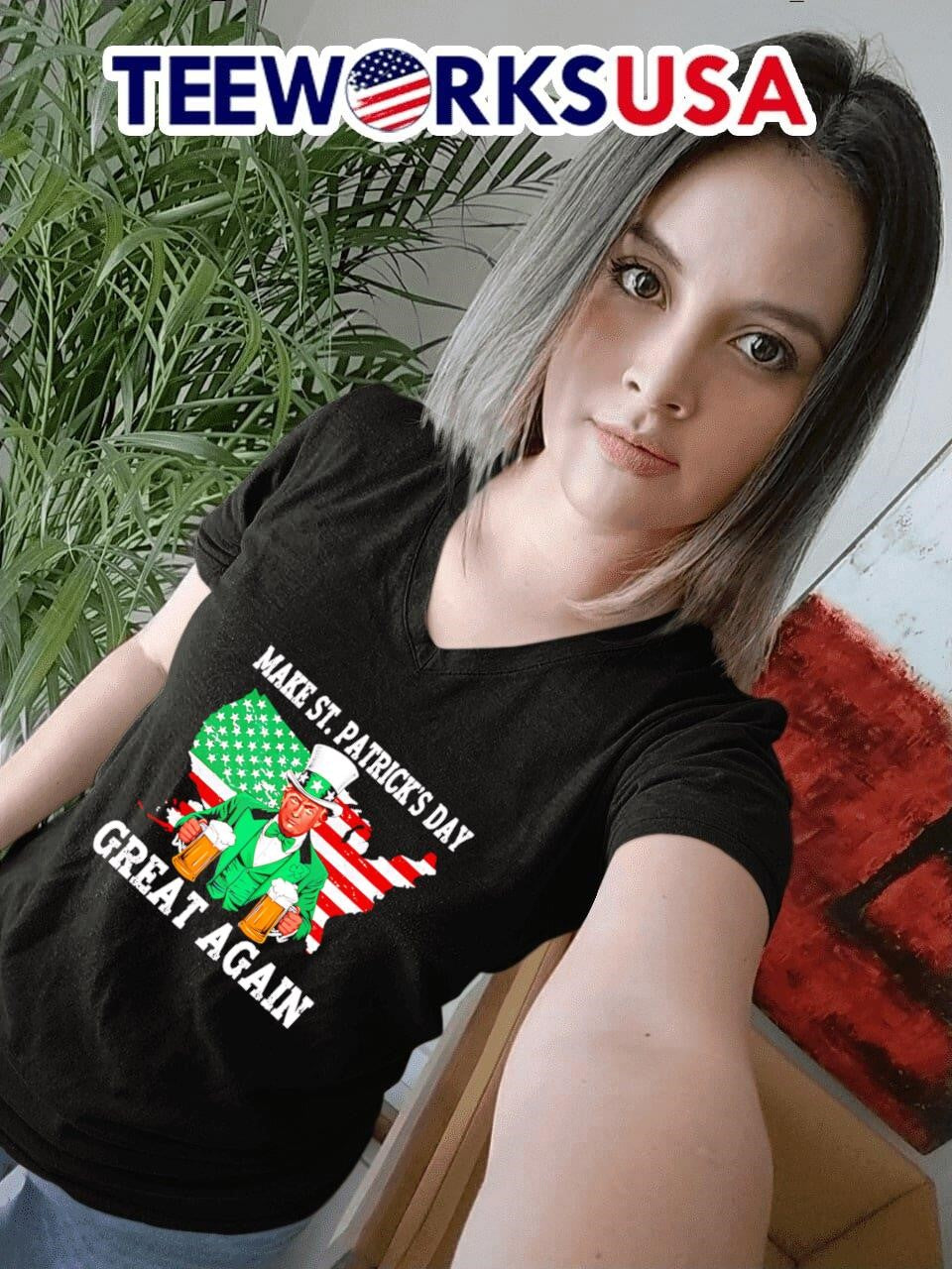 Trump Make St Patrick's Day great again - Adult & Kids T-Shirts, Sweatshirts & Hoodies apparel design preview 7