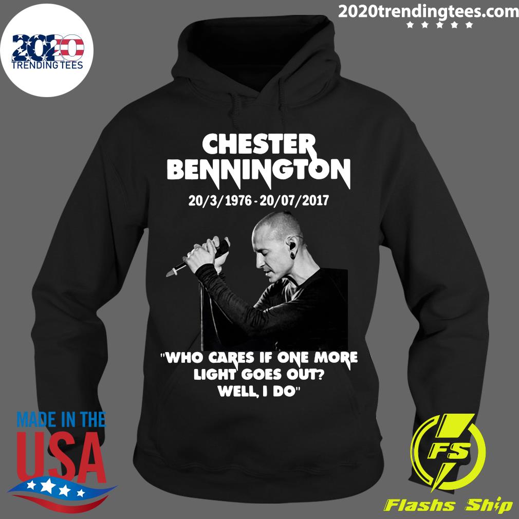 Chester Bennington Who Cares If One More Light Goes - Adult & Kids T-Shirts, Sweatshirts & Hoodies apparel design preview 2