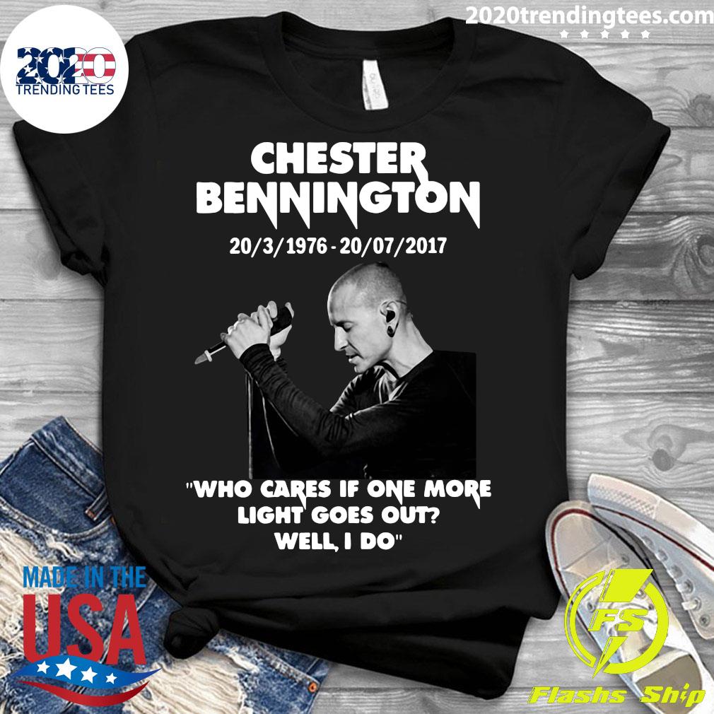 Chester Bennington Who Cares If One More Light Goes - Adult & Kids T-Shirts, Sweatshirts & Hoodies apparel design preview 3