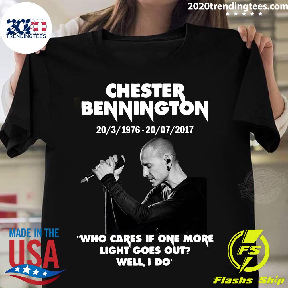 Chester Bennington Who Cares If One More Light Goes - Adult & Kids T-Shirts, Sweatshirts & Hoodies apparel design preview 1