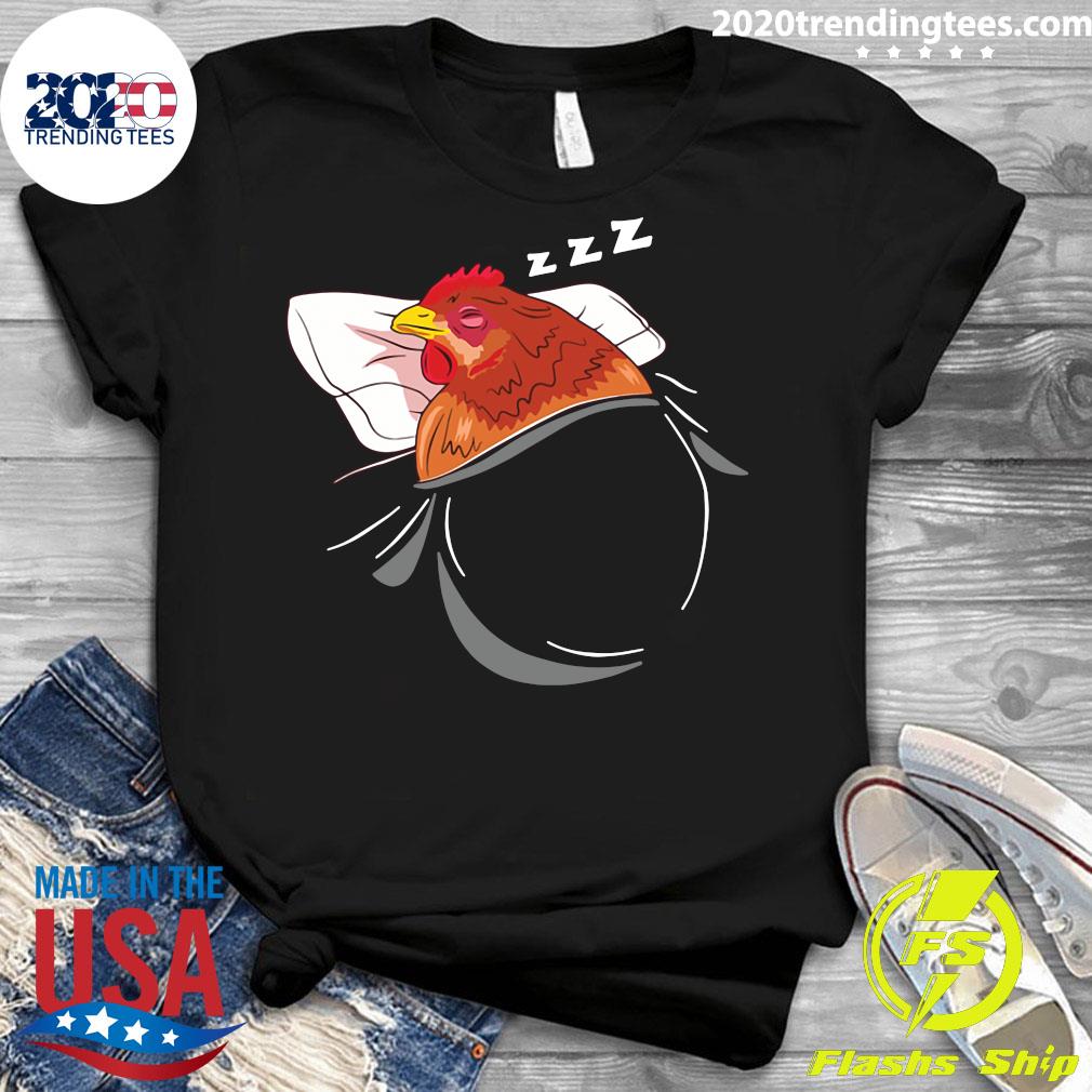 Chicken Sleeping Pajamas Nap Farmer Gift - Adult & Kids T-Shirts, Sweatshirts & Hoodies apparel design preview 3