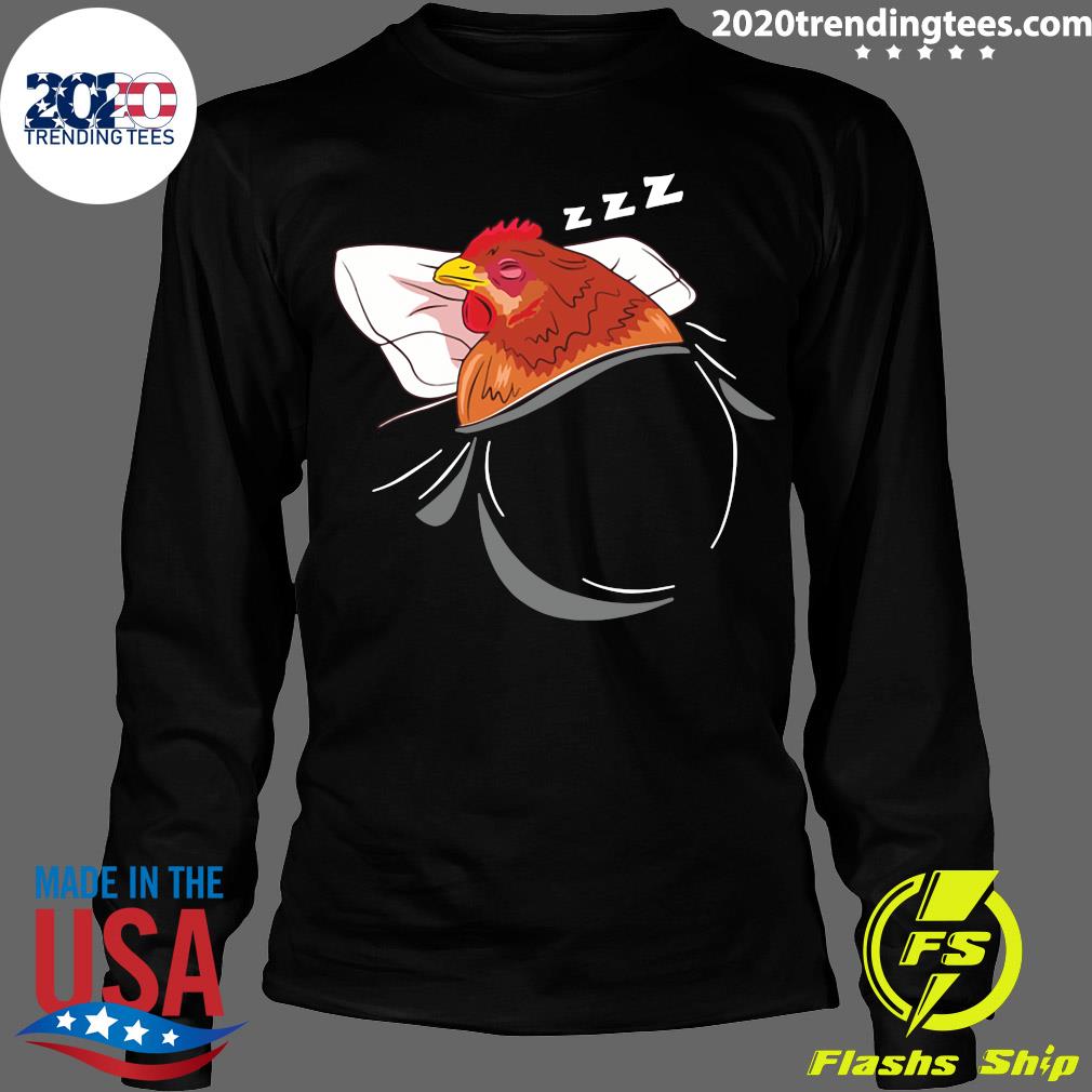 Chicken Sleeping Pajamas Nap Farmer Gift - Adult & Kids T-Shirts, Sweatshirts & Hoodies apparel design preview 4