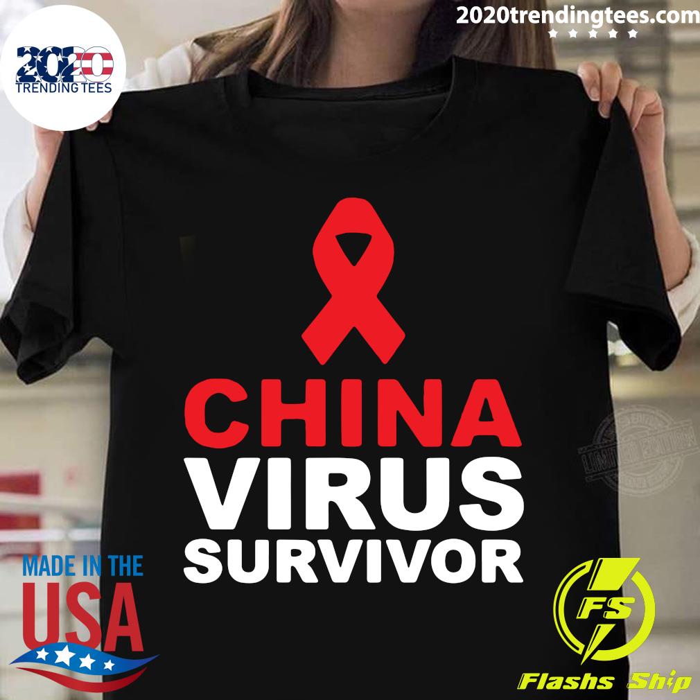 China Virus Survivor - Adult & Kids T-Shirts, Sweatshirts & Hoodies apparel design preview 1
