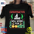 Chiropractor Will Work For Cookies Christmas Ugly - Adult & Kids T-Shirts, Sweatshirts & Hoodies apparel design preview 1