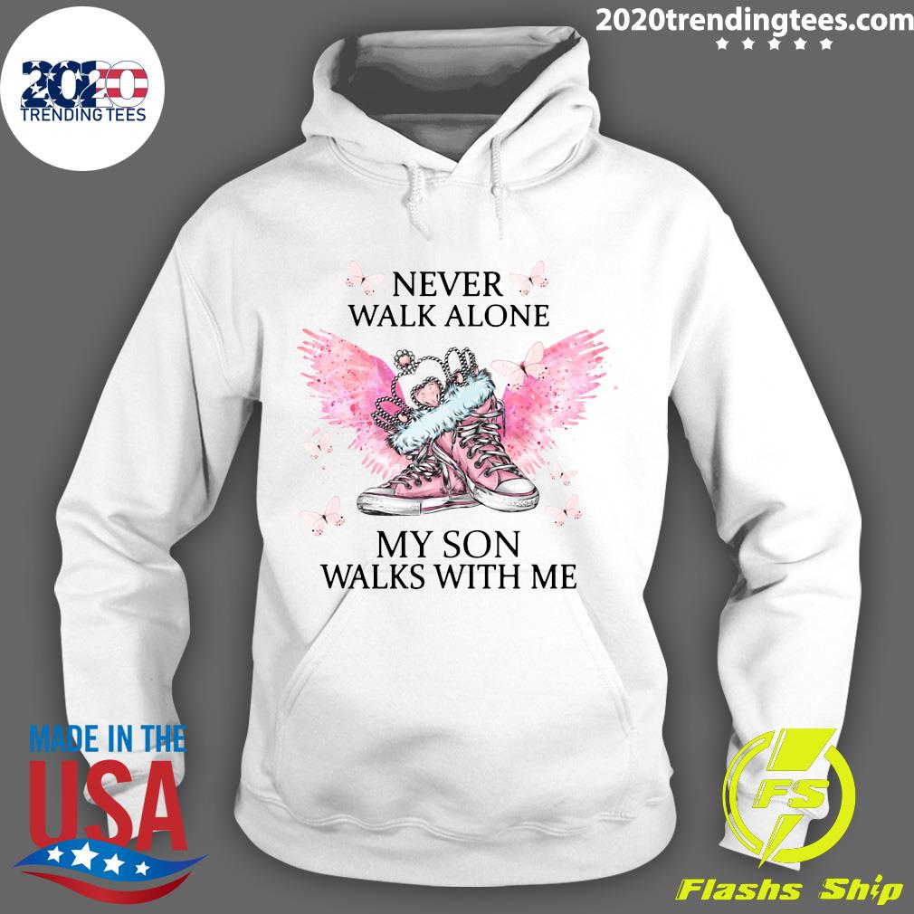 Chuck And Pearls Never Walk Alone My Son Walks With - Adult & Kids T-Shirts, Sweatshirts & Hoodies apparel design preview 2