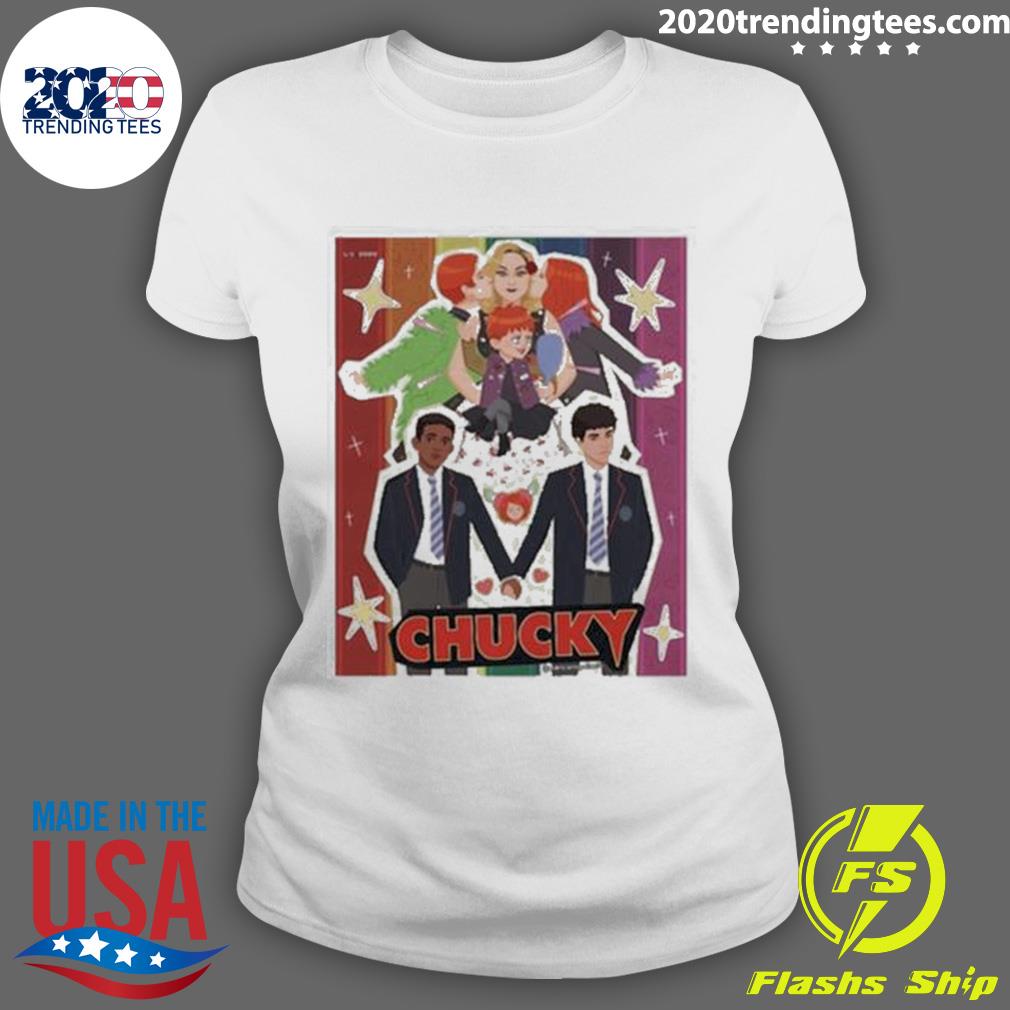 Chucky Pride Nbcu 2023 - Adult & Kids T-Shirts, Sweatshirts & Hoodies apparel design preview 3