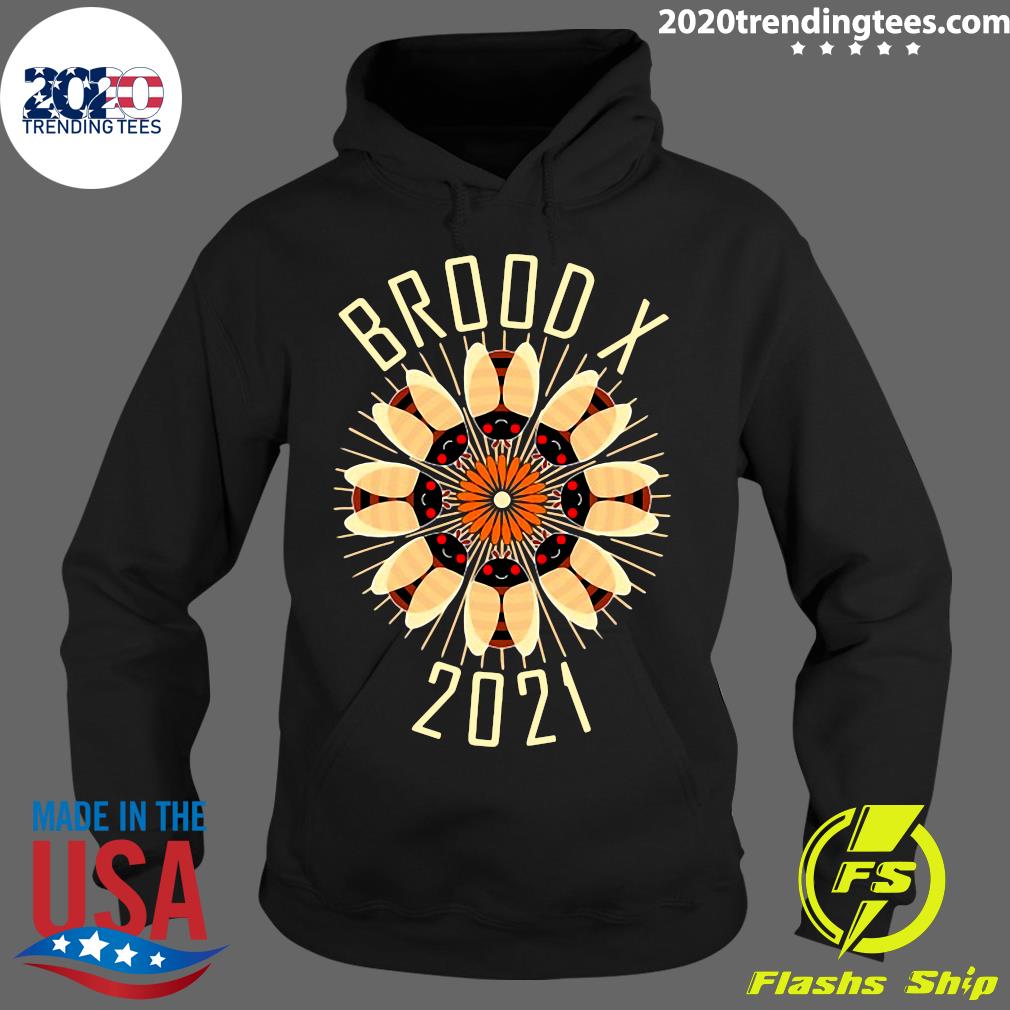 Cicada Mandala Brood X 2021 Eastern Usa Bug - Adult & Kids T-Shirts, Sweatshirts & Hoodies apparel design preview 2