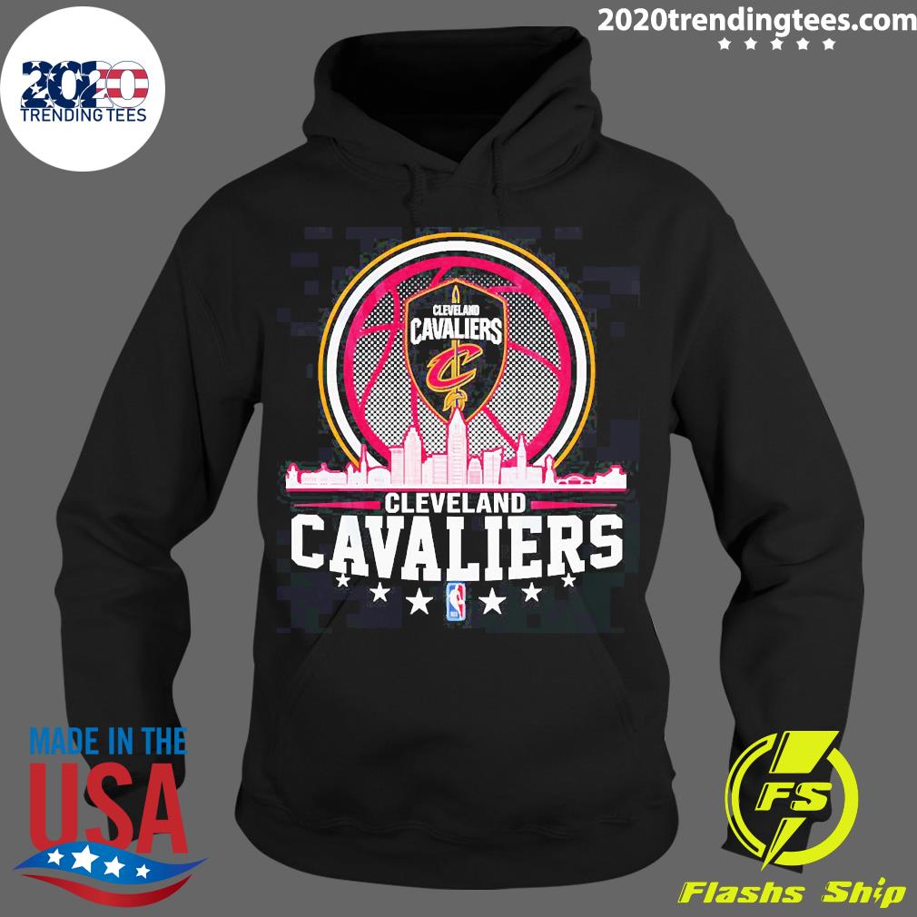 Cleveland Cavaliers NBA City Skyline - Adult & Kids T-Shirts, Sweatshirts & Hoodies apparel design preview 2
