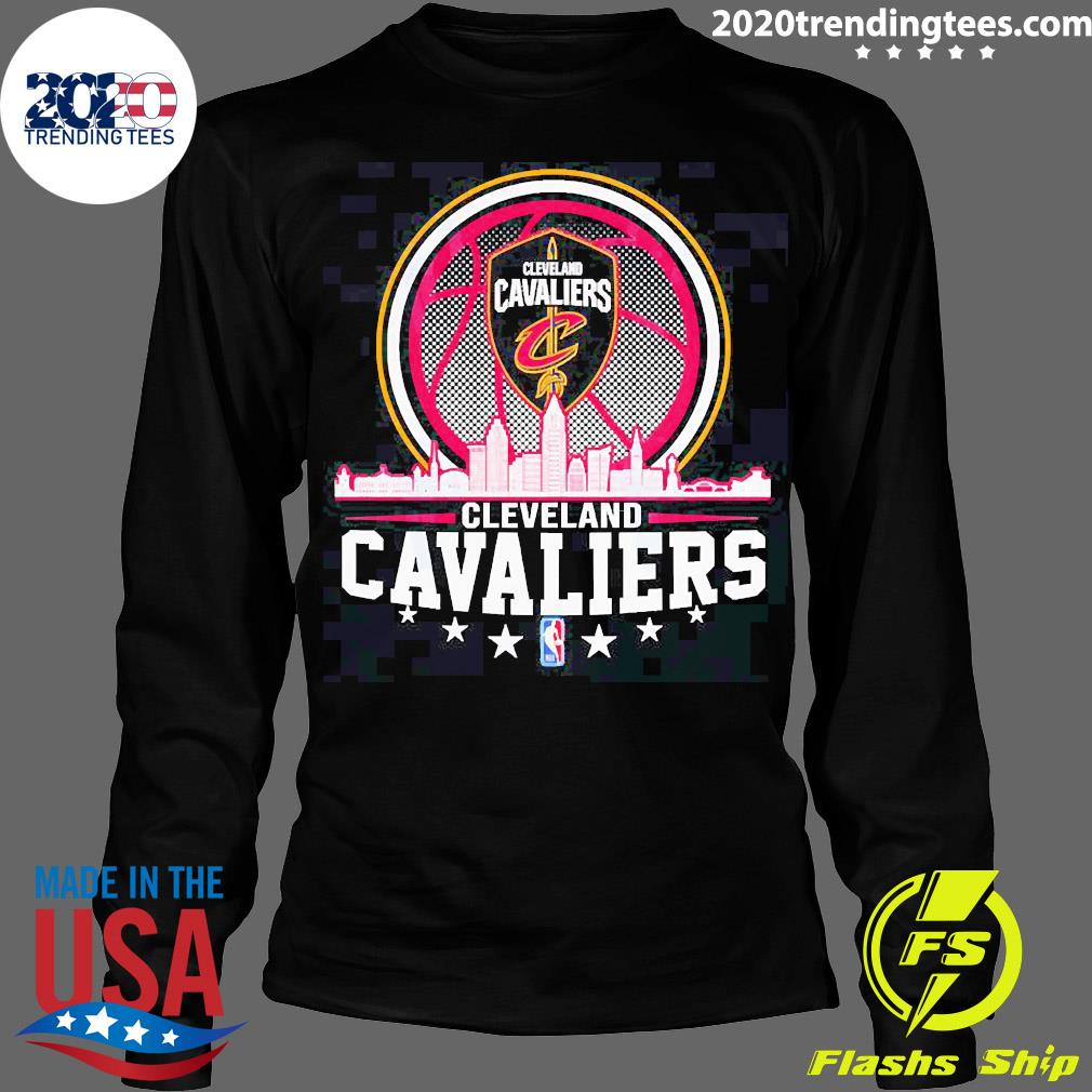 Cleveland Cavaliers NBA City Skyline - Adult & Kids T-Shirts, Sweatshirts & Hoodies apparel design preview 4