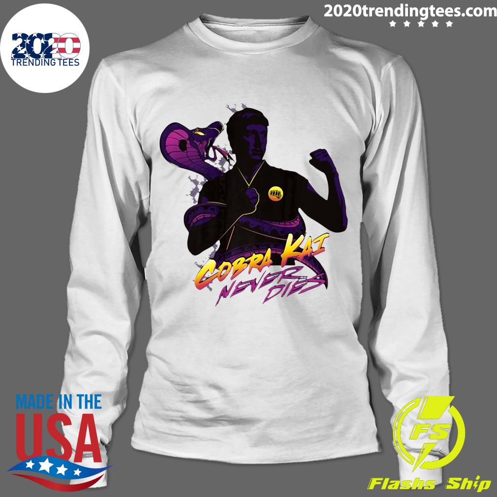 Cobra Kai Never Dies Fight Pose Premium - Adult & Kids T-Shirts, Sweatshirts & Hoodies apparel design preview 4