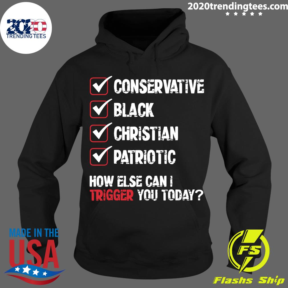 Conservative Black Christian Patriotic How Else Can I - Adult & Kids T-Shirts, Sweatshirts & Hoodies apparel design preview 2