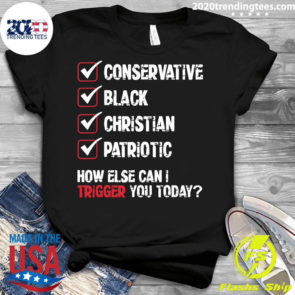 Conservative Black Christian Patriotic How Else Can I - Adult & Kids T-Shirts, Sweatshirts & Hoodies apparel design preview 3