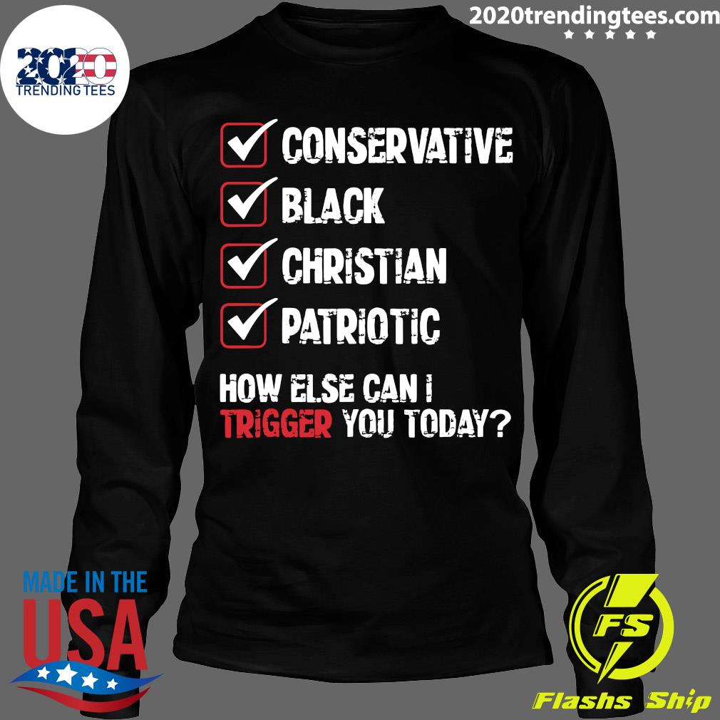Conservative Black Christian Patriotic How Else Can I - Adult & Kids T-Shirts, Sweatshirts & Hoodies apparel design preview 4
