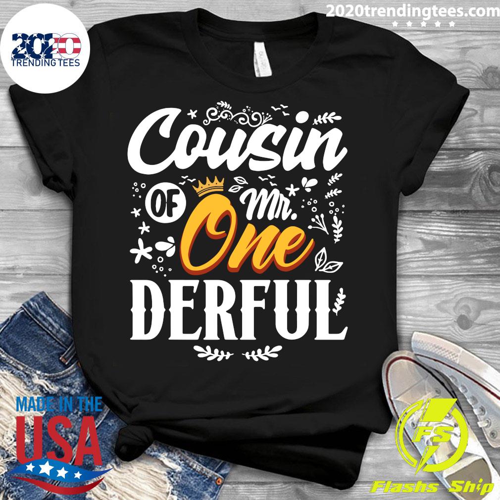 Cousin Of Mr Onederful 1St Birthday First - Adult & Kids T-Shirts, Sweatshirts & Hoodies apparel design preview 3