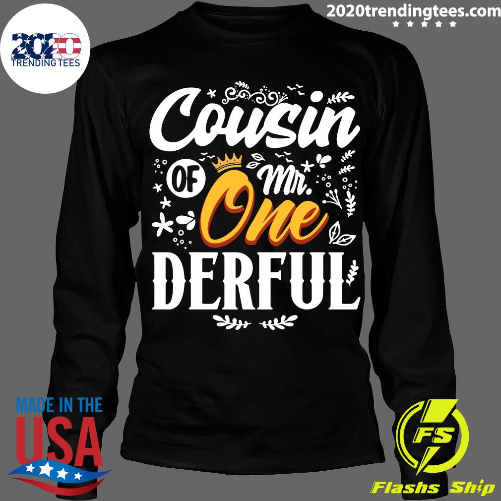 Cousin Of Mr Onederful 1St Birthday First - Adult & Kids T-Shirts, Sweatshirts & Hoodies apparel design preview 4