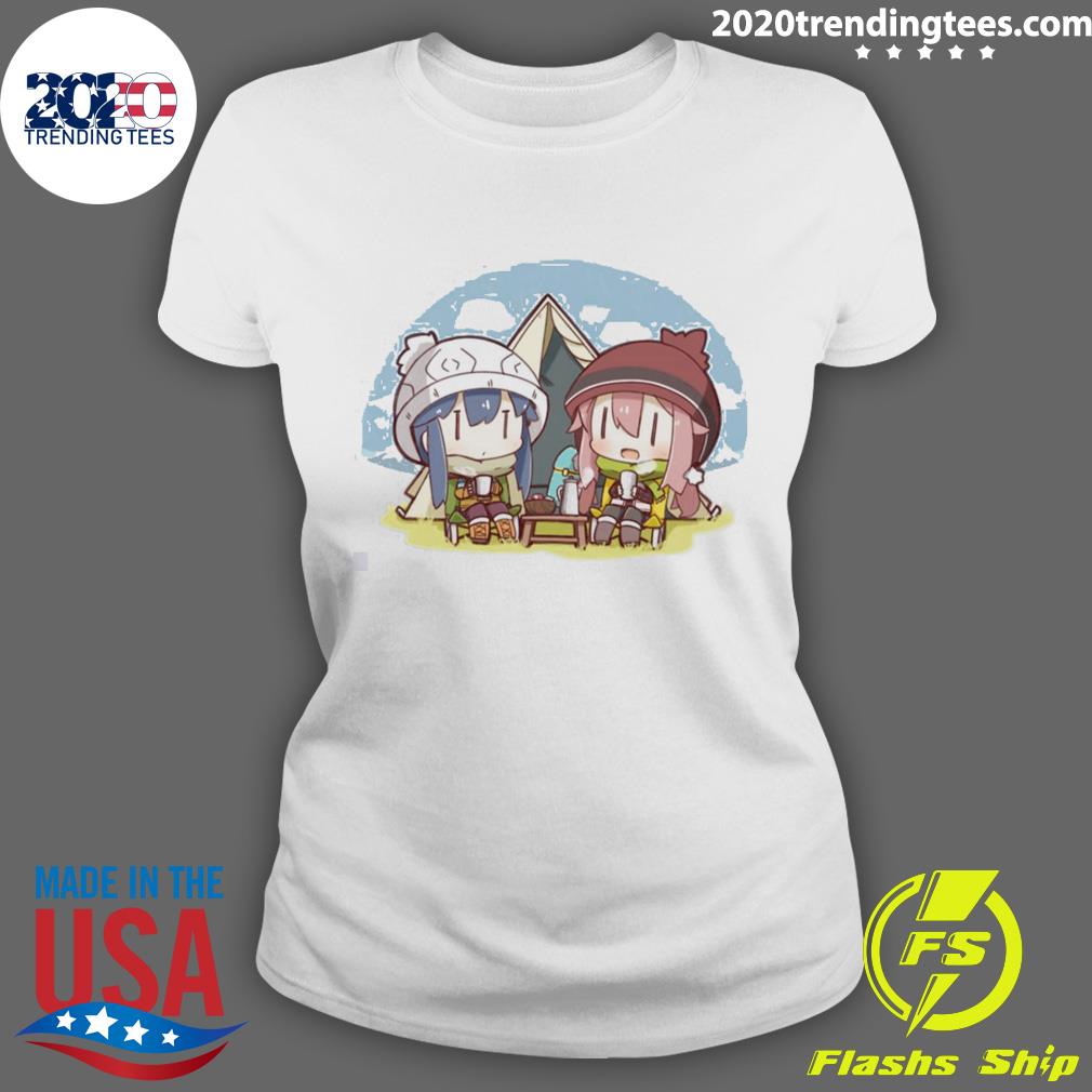 Cute Chibi Yuru Camp - Adult & Kids T-Shirts, Sweatshirts & Hoodies apparel design preview 3