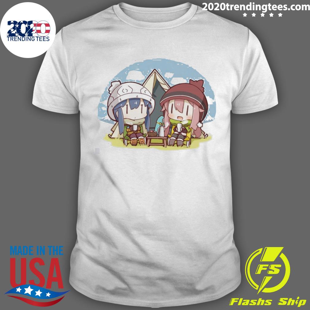 Cute Chibi Yuru Camp - Adult & Kids T-Shirts, Sweatshirts & Hoodies apparel design preview 1