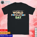 World population day classic - Adult & Kids T-Shirts, Sweatshirts & Hoodies apparel design preview 1