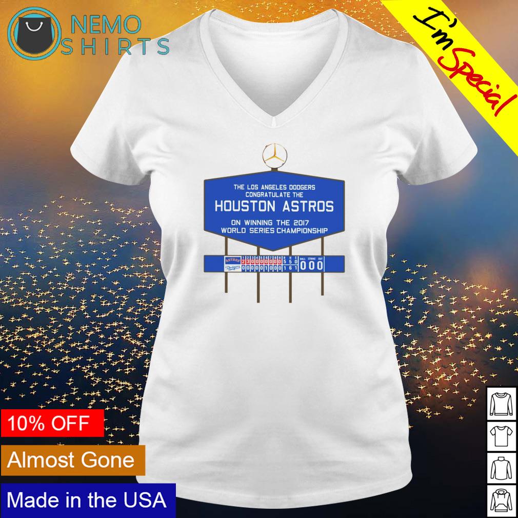The Los Angeles Dodgers congratulate Houston Astros - Adult & Kids T-Shirts, Sweatshirts & Hoodies apparel design preview 5
