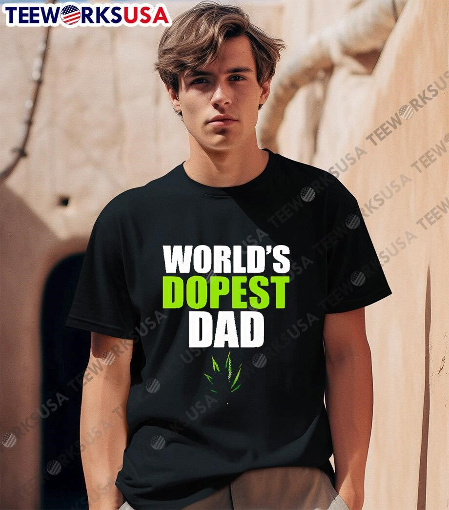 World's dopest dad marijuana - Adult & Kids T-Shirts, Sweatshirts & Hoodies apparel design preview 1