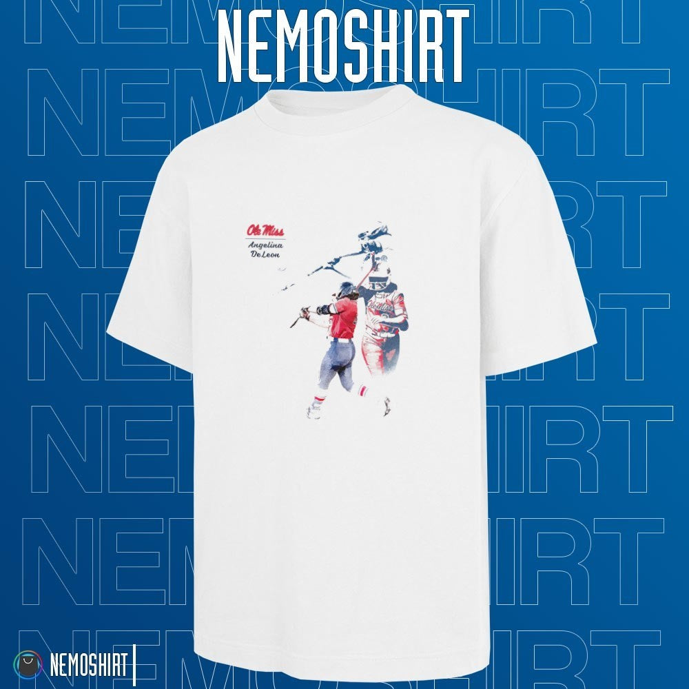 Angelina DeLeon Ole Miss Rebels illustrated graphic - Adult & Kids T-Shirts, Sweatshirts & Hoodies apparel design preview 1