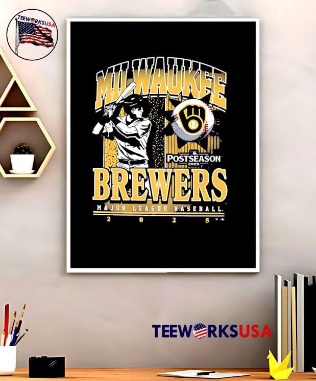 Milwaukee Brewers 2025 Postseason Participant Playoff - Adult & Kids T-Shirts, Sweatshirts & Hoodies apparel design preview 5