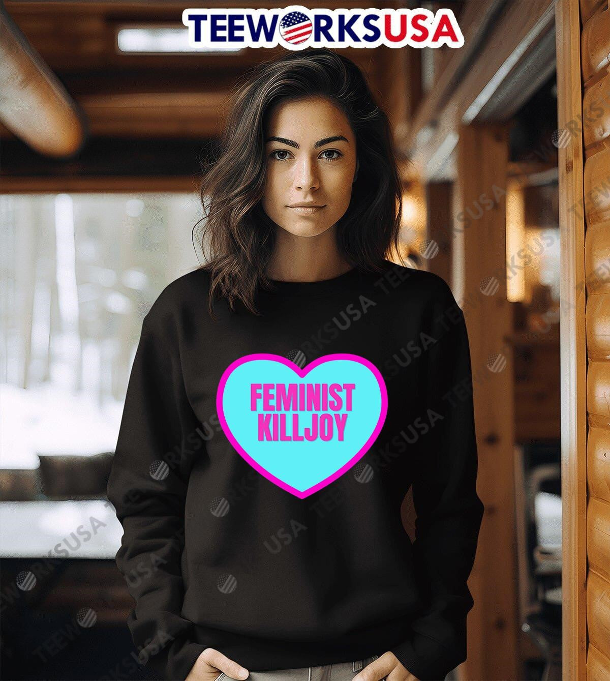 Feminist Killjoy heart - Adult & Kids T-Shirts, Sweatshirts & Hoodies apparel design preview 6