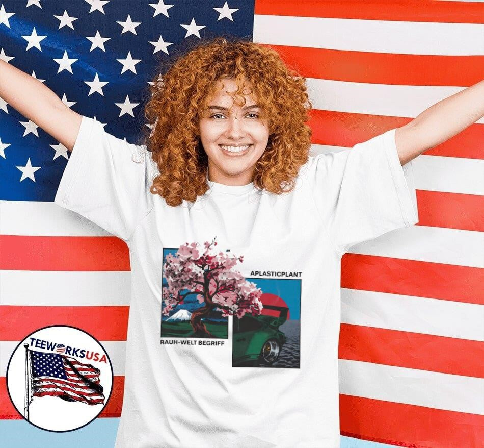 Rauh-welt begriff x aplasticplant cherry blossom - Adult & Kids T-Shirts, Sweatshirts & Hoodies apparel design preview 7